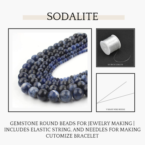 Sodalite Natural AAA Beads For Bracelet