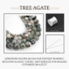 Tree Agate Natural AAA Beads For Bracelet