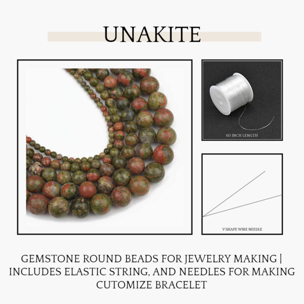 Unakite Natural AAA Beads