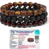 Gemstones Beaded Bracelets Healing Crystal Stone Stretch Elastic Bracelet Tiger Eye