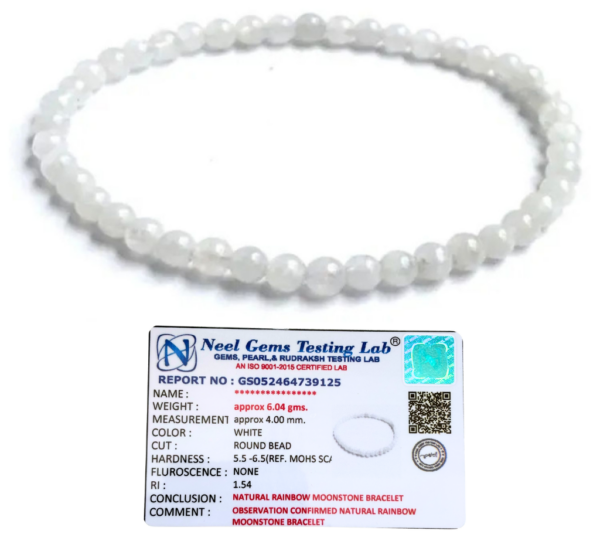 Rainbow Moonstone Natural AAA Bracelet