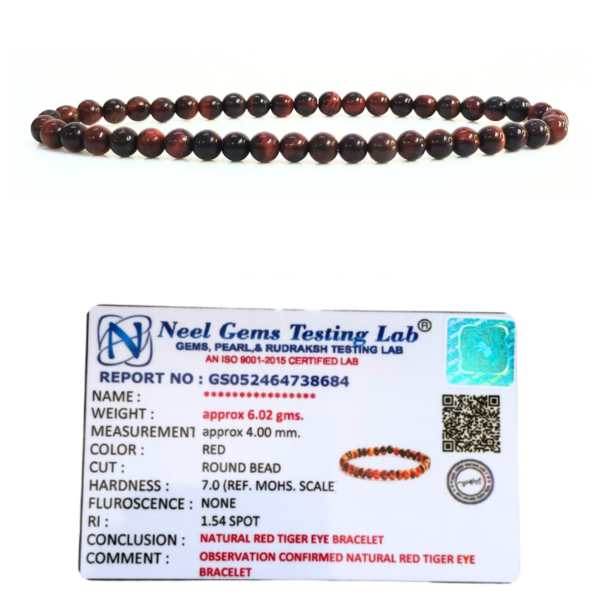 Red Tiger Eye Stone Natural AAA Bracelet