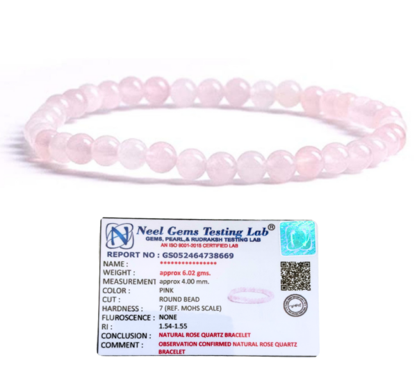 Rose Quartz Stone Natural AAA Bracelet