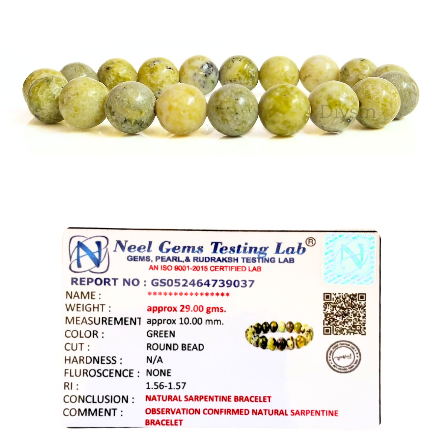 Serpentine Stone Natural AAA Bracelet