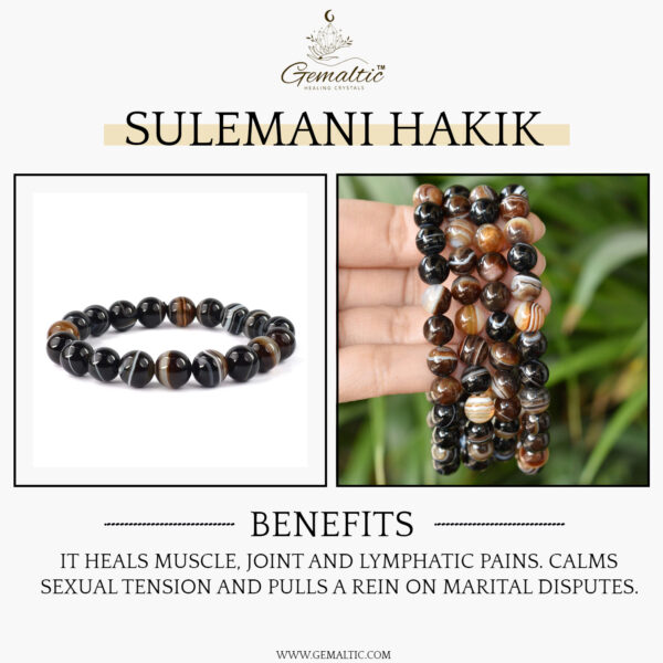 Sulemani Hakik Stone Natural AAA Bracelet