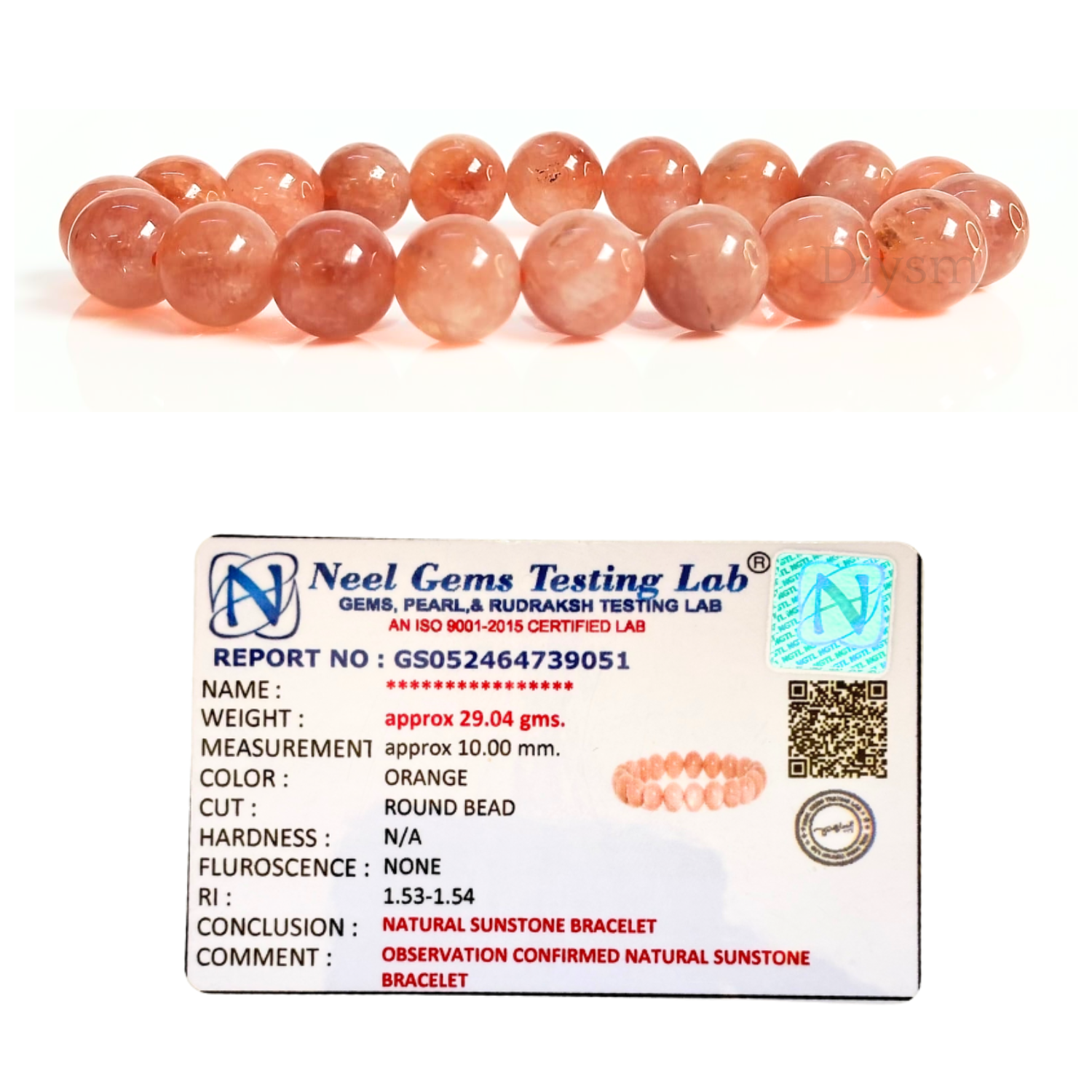 Sunstone Stone Natural AAA Bracelet