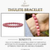 Thulite Stone Natural AAA Bracelet