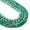 Turquoise Green Sea Sediment Jasper Natural AAA Beads