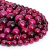 Pink Tiger Eye Natural AAA Beads