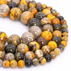 Bumble Bee Jasper Natural AAA Beads For Bracelet Necklace DIY Jewelry Making Design