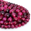 Pink Tiger Eye Natural AAA Beads For Bracelet