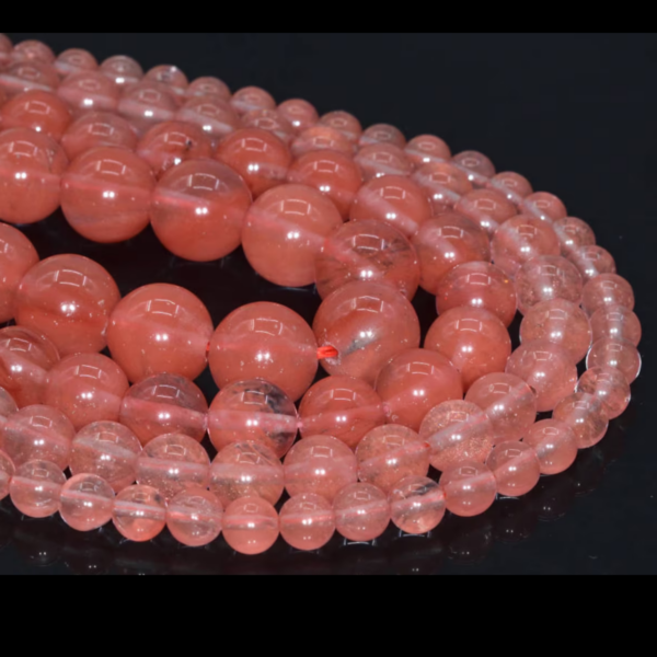 Cherry Quartz Natural AAA Beads