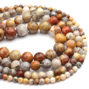 Crazy Lace Agate Natural AAA Beads For Bracelet Necklace DIY Jewelry Making Design