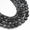 1 Snowflakes Obsidian Natural AAA Beads For Bracelet