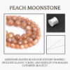 Peach Moonstone Natural AAA Beads