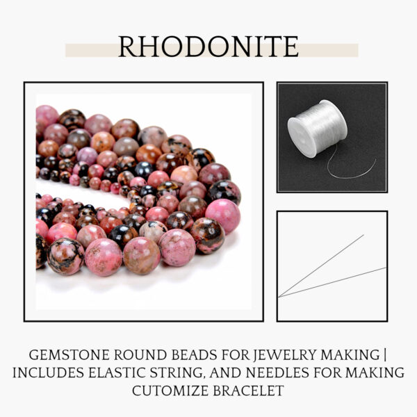 Rhodonite Natural AAA Beads