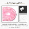 2 Rose Quartz Natural AAA Beads