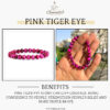 Pink Tiger Eye Stone Natural AAA Bracelet