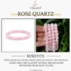 Rose Quartz Stone Natural AAA Bracelet