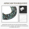 African Turquoise Natural AAA Beads