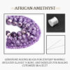 African Amethyst Natural AAA Beads