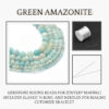 2 Green Amazonite Natural AAA Beads For Bracelet