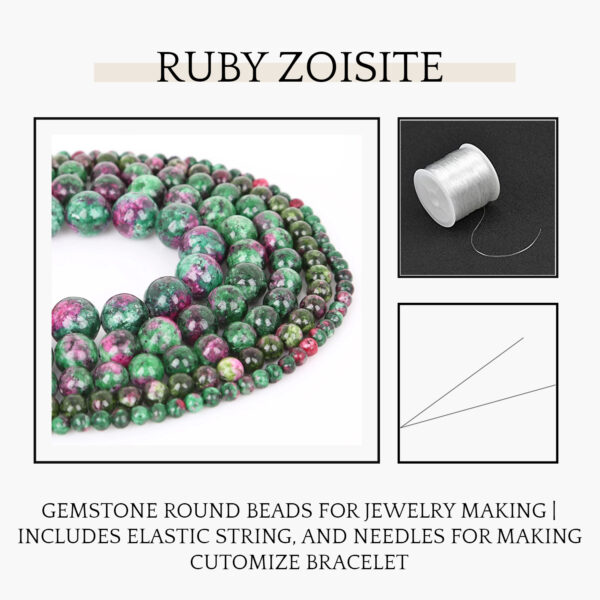 Ruby Zoisite Natural AAA Beads