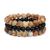 Gemstones Beaded Bracelets Healing Crystal Stone Stretch Elastic Bracelet