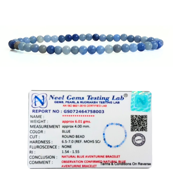 Blue Aventurine Natural AAA Bracelet