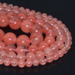 Cherry Quartz Natural AAA Beads