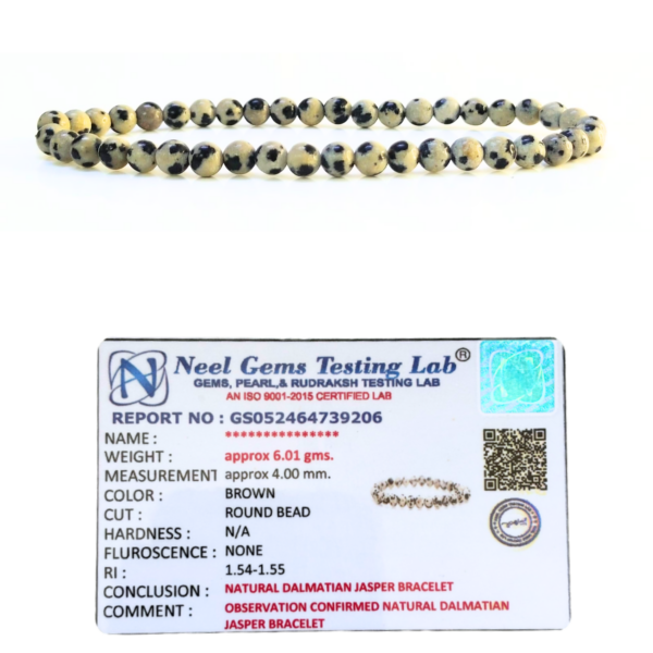 Dalmatian Jasper Natural AAA Bracelet