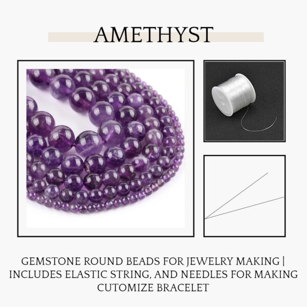 Amethyst Natural AAA Beads For Bracelet