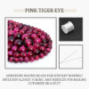 Pink Tiger Eye Natural AAA Beads