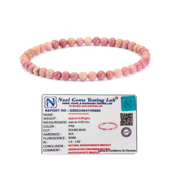 Rhodochrosite Stone Natural AAA Bracelet