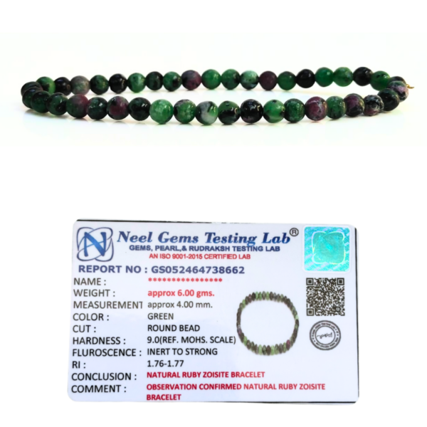 Ruby Zoisite Stone Natural AAA Bracelet