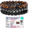 Gemstones Beaded Bracelets Healing Crystal Stone Stretch Elastic Bracelet Tiger Eye