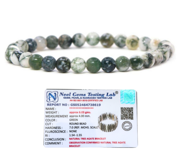 Tree Agate Stone Natural AAA Bracelet