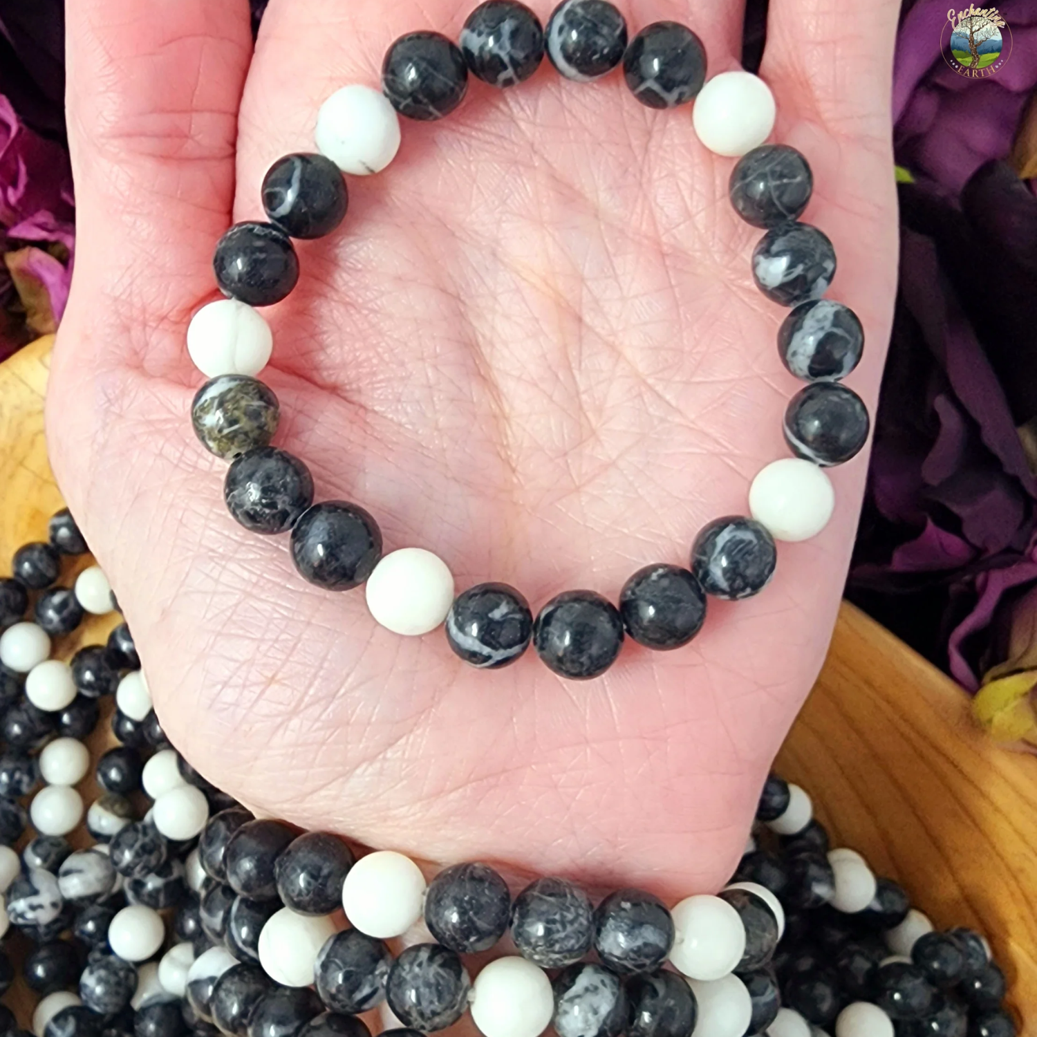 zeb Zebra Jasper Stone Natural AAA Bracelet