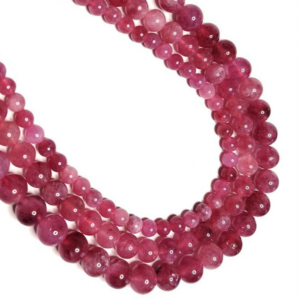 Pink Tourmaline Natural AAA Beads For Bracelet Necklace DIY Jewelry Making Design