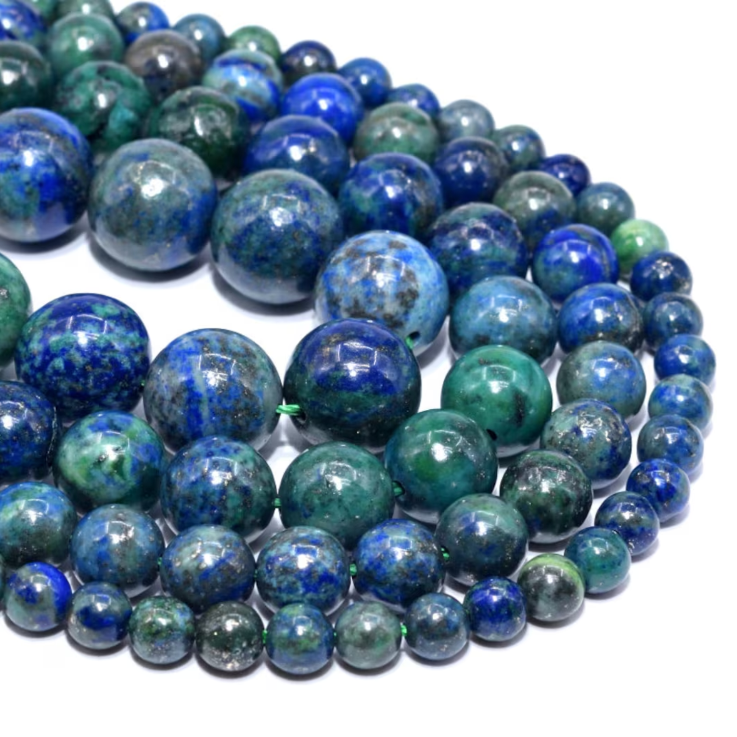 1 Azurite Natural AAA Beads For Bracelet