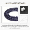 Blue Sandstone Natural AAA Beads