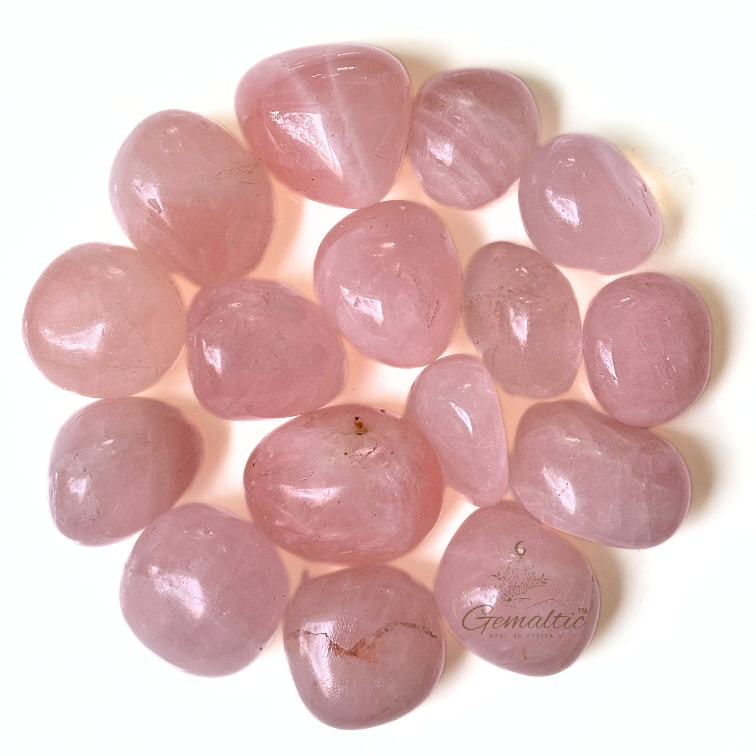 3 Rose Quartz Tumbled Stone