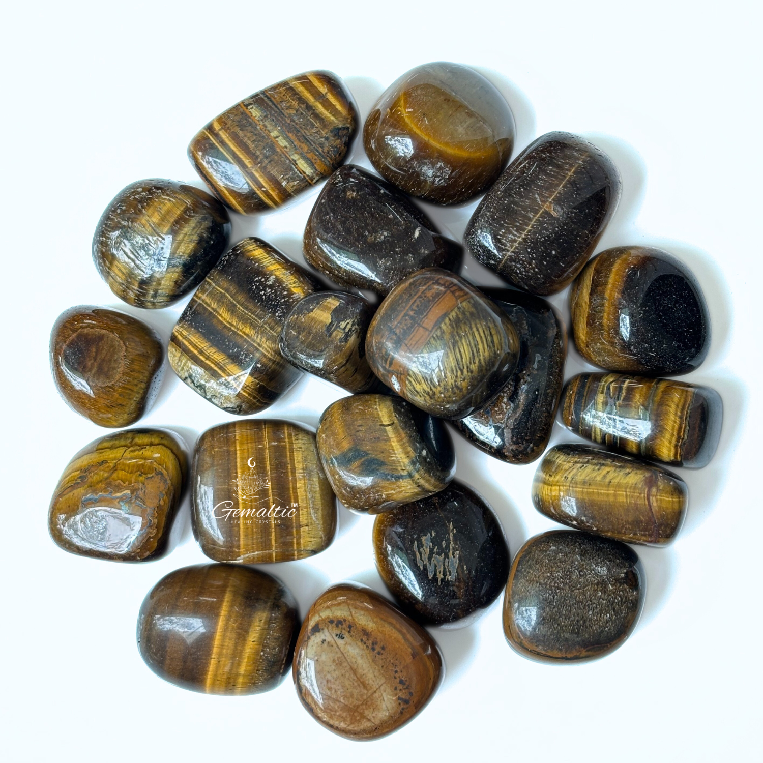 3 Tiger Eye Tumbled Stone