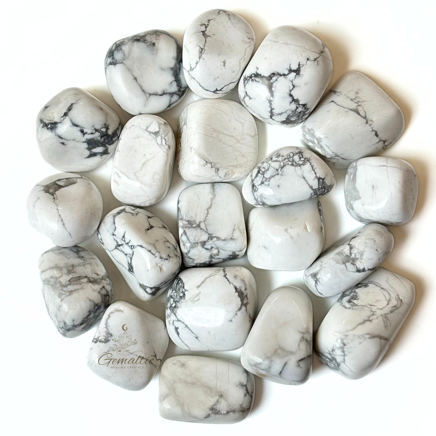 3 Howlite Tumbled Stone