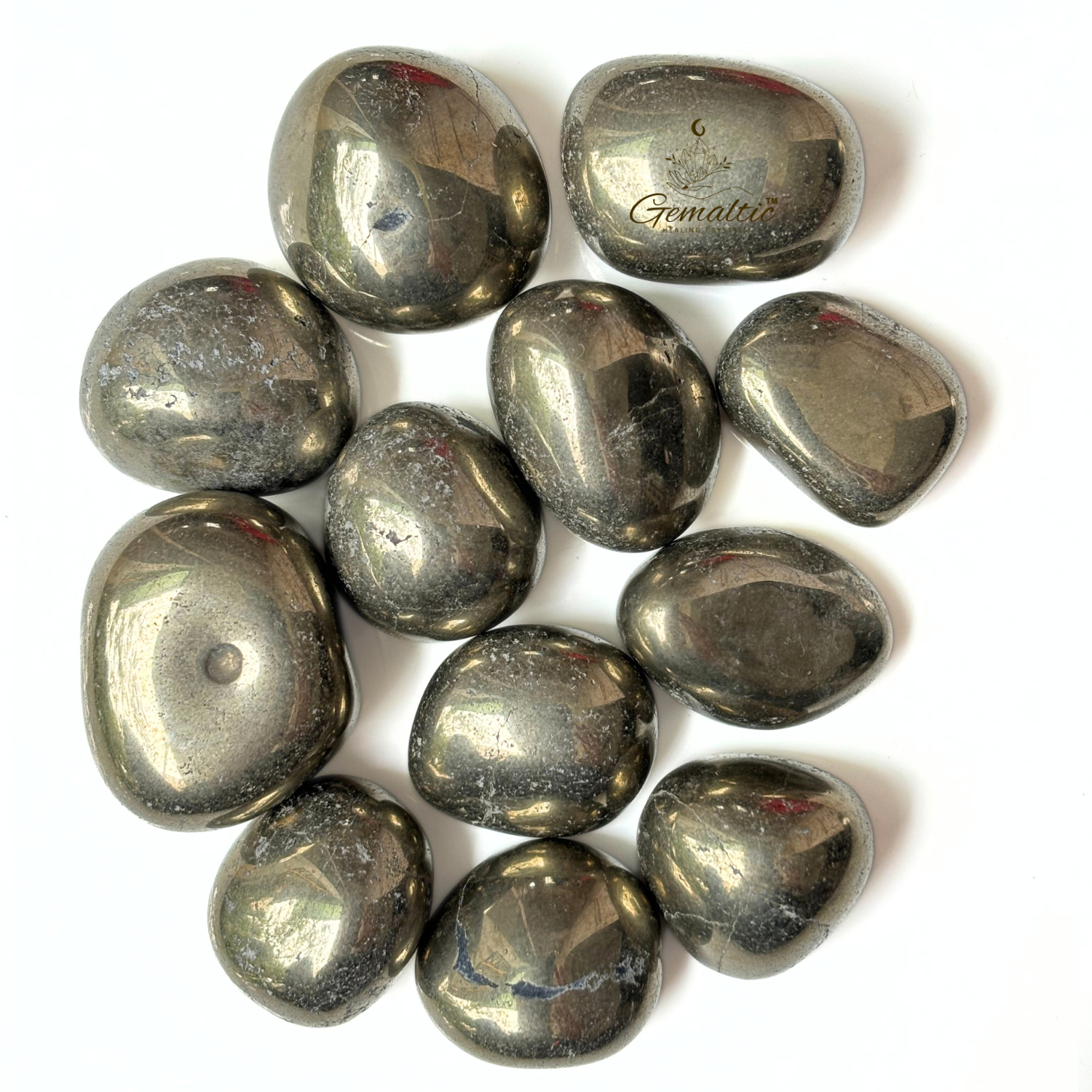 3 Pyrite Tumbled Stone