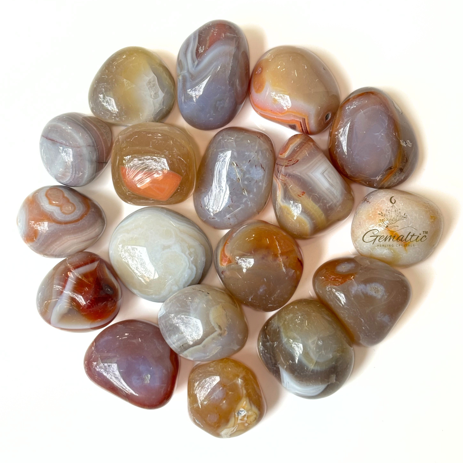 3 Botswana Tumbled Stone