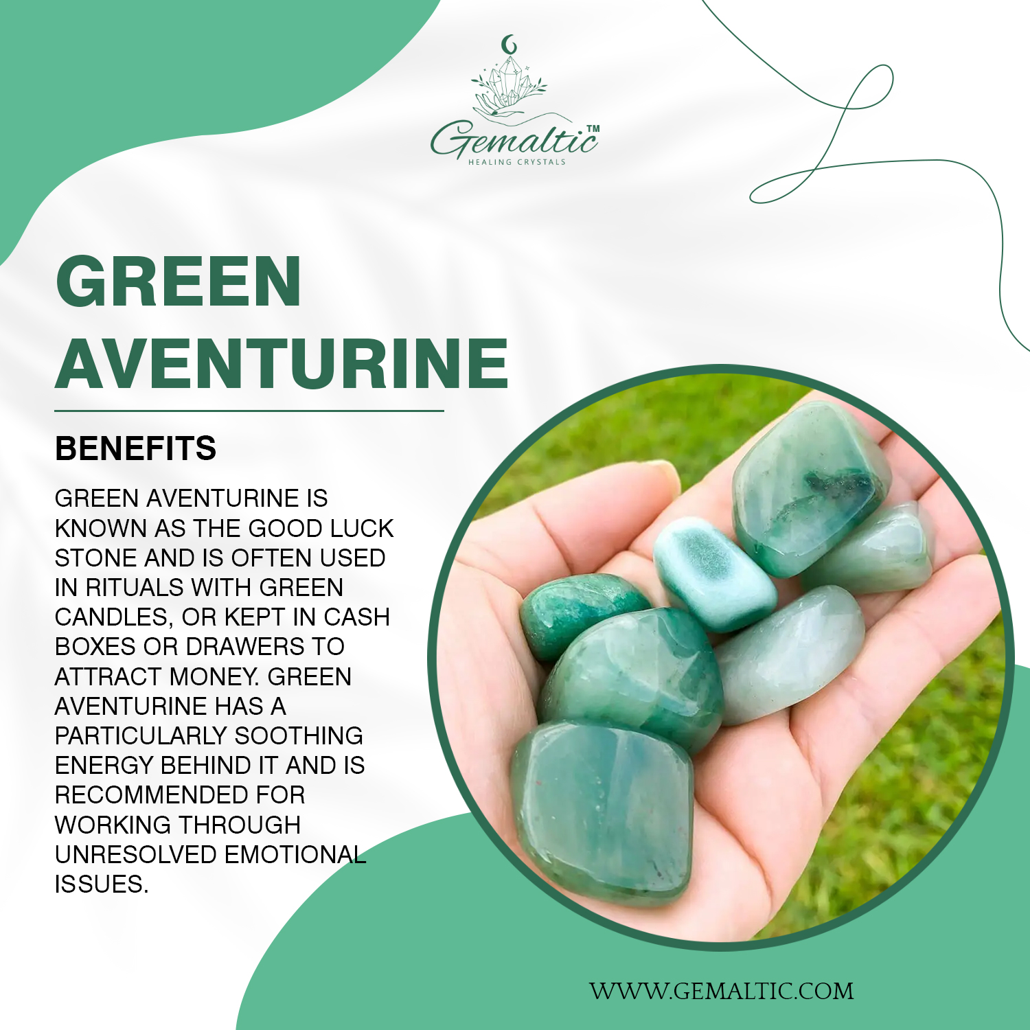 Green-Aventurine Green Aventurine Raw Stone