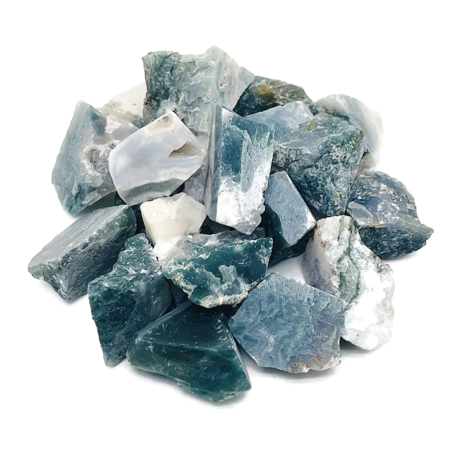 Moss Agate Raw Stone