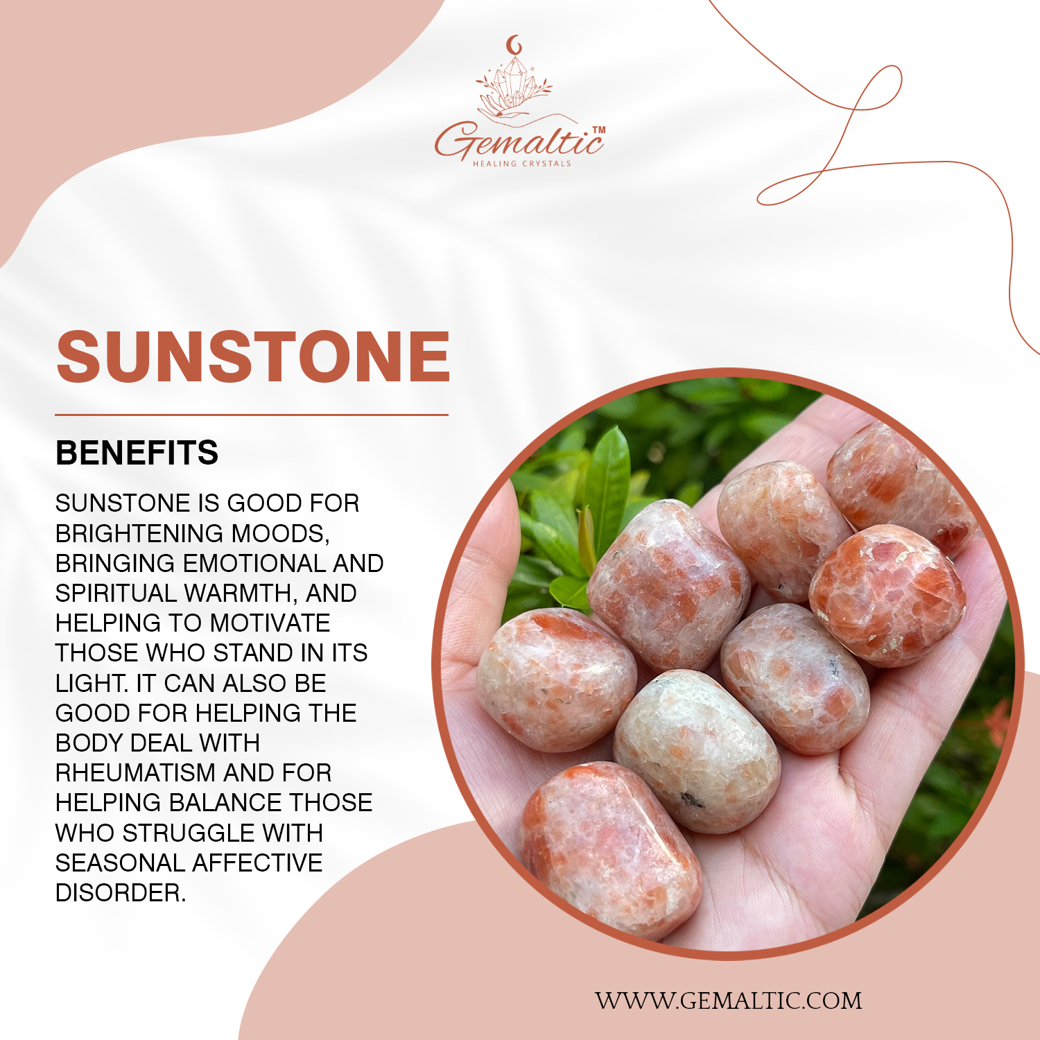 Sunstone Raw Stone