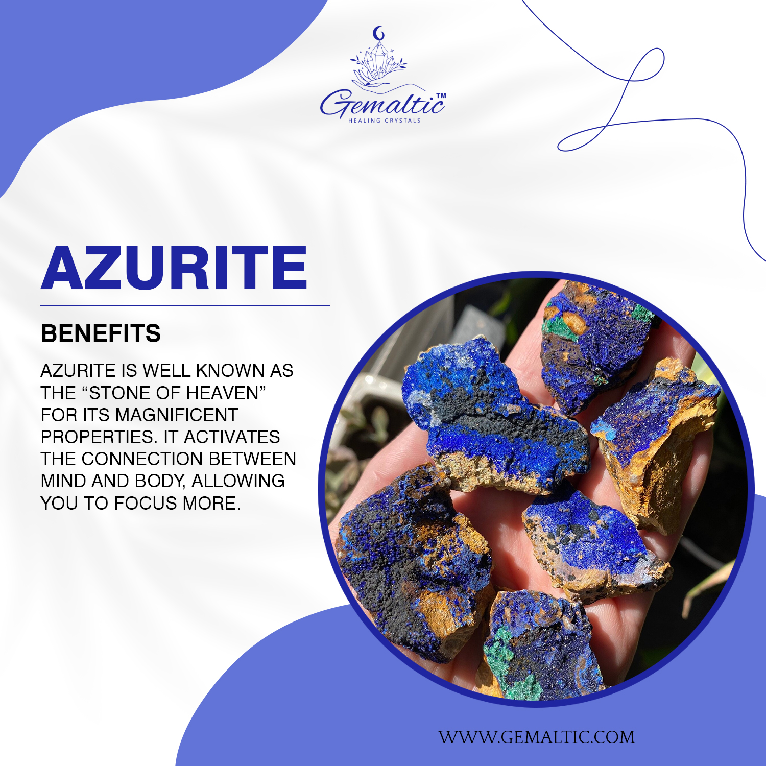 Azurite Azurite Raw Stone